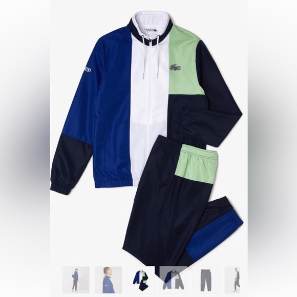 LACOSTE sport MEN'S COLORBLOCK SWEATSUIT - Picture 1 of 13